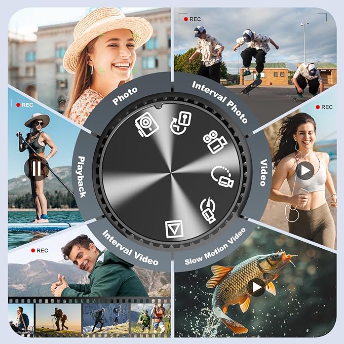 Digital Camera for Photography，TURE 4K&48MP，WiFi, 16X Zoom Autofocus, Anti-Shake, 3" 180° Flip Screen, Vlogging Camera for YouTube Travel,Point and Shoot Camara with 32GB TF Card (2 Batteries)