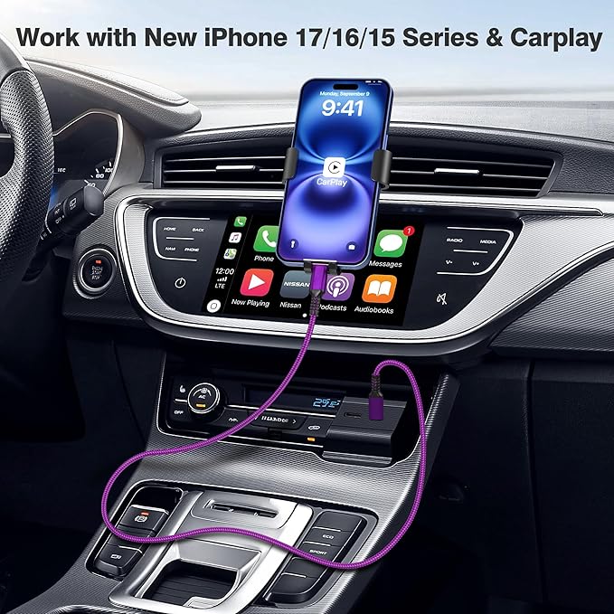 Elebase iPhone Air Charging Cord 3.3/6.6/10FT 3Pack,USB C to Type C,100W Fast Charger USBC Car Carplay Cable for Apple 17 16 16e 15 Pro Max,AirPods 3,iPad Air 4 5,Mini 6,Samsung Galaxy Tab S10 S25