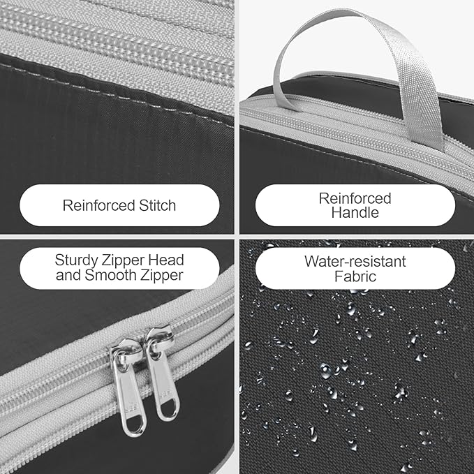 Cambond Compression Packing Cubes for Travel Women - Travel Bags Luggage Organizers Travel Essentials Compression Cubes for Travel Carry on Suitcases Organizer