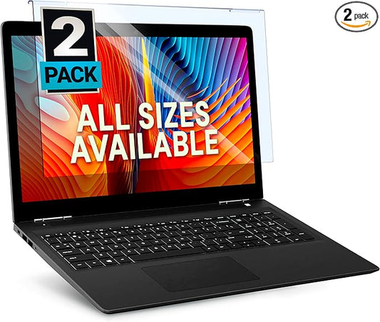 VINTEZ Blue Light Screen Protector for 14 Inch Computer Monitor and Laptop – Anti-UV Blue Light Blocking Film for Desktop PC, Eye Protection Filter, 12.6" x 8.1", 2 Pack