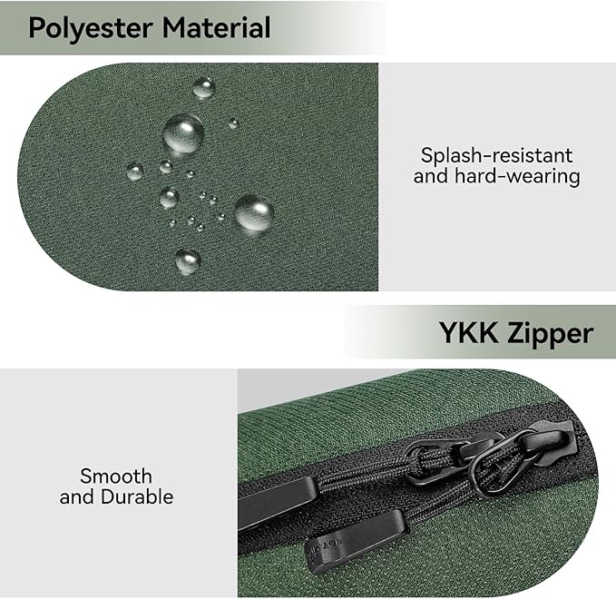 Electronics Organizer Cord Organizer Travel, Small Tech Bag for Cords, Chargers, Power Bank, Earbuds – Portable Cable Pouch for Office, Business Trip, Commute – Water & Scratch-Resistant