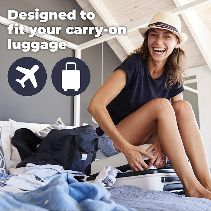 Beeyond Compression Packing Cubes Set - 6 Pieces for Travel and Luggage Organization, Includes Large & Small Cubes, Accessories Bag, and Laundry Bag