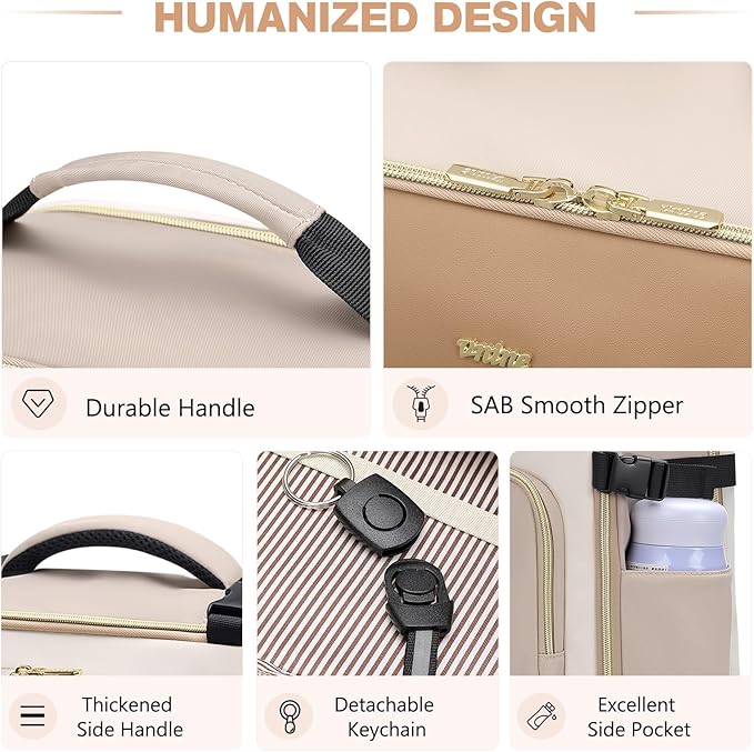 VNINE Travel Backpack for Women Men: 40L Large Carry on Backpack 17 Inch Laptop Backpack Flight Approved Business Work Bag Water Resistant Luggage Daypack Weekender Bag for College Hiking Overnight