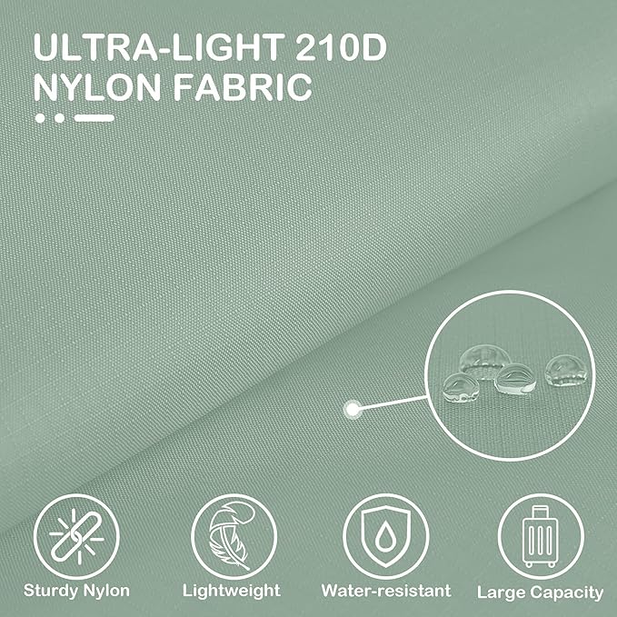 Cipway Compression Packing Cubes, Lightweight Travel Luggage Organizers with Shoe, Toiletry & Laundry Bags, Travel Essentials for Carry-on Suitcase (8 Piece, Sage Green)