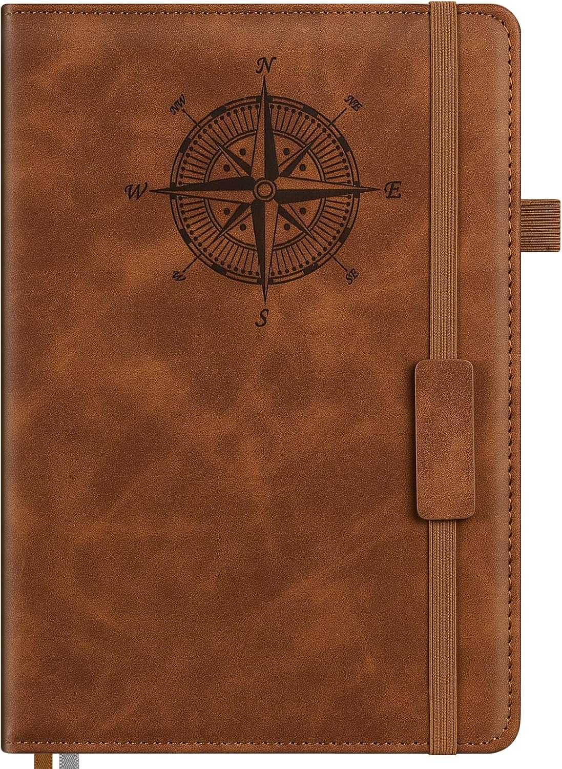 Notebook Journal for Women Men: Leather Journal for Writing, Hardcover College Ruled Journals Notebooks with Thick Paper, Large A5 Daily Journal for Travel, Diary, Gifts for Teens, 5.7"×8.5", Coffee