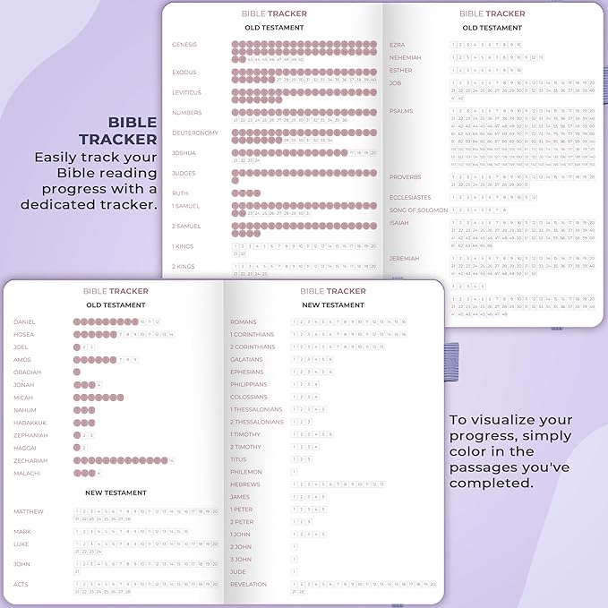 Clever Fox Bible Study Journal – Church Notes Notebook – Note Taking & Journaling Kit – Faith Based Religious Gifts & Accessories (Lavender)