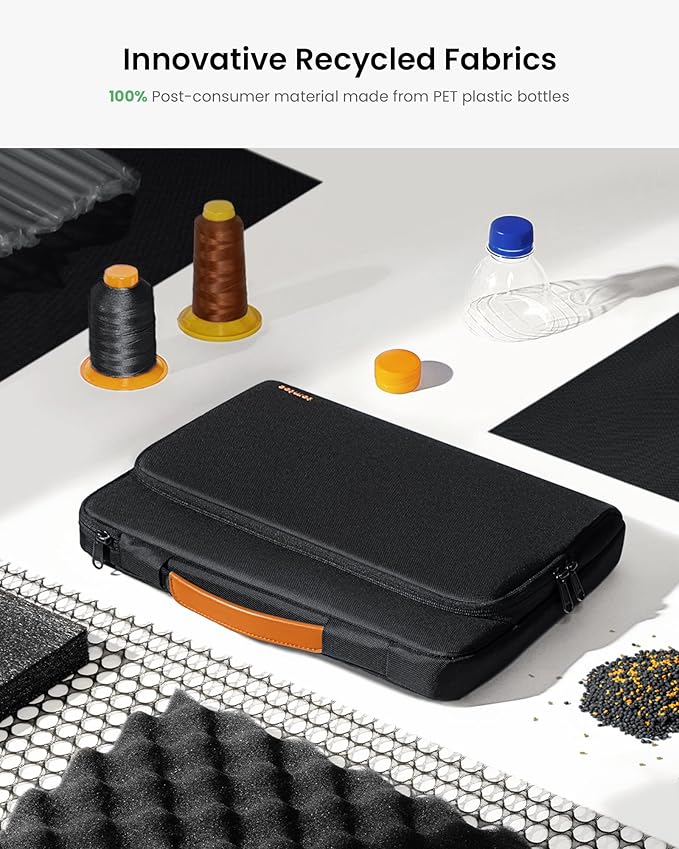 tomtoc 360 Protective Laptop Carrying Case for 2024 New 16-inch MacBook Pro M4/M3/M2/M1 Pro/Max 2024-2019, Water-Resistant Laptop Bag Sleeve with Accessory Pocket for The New Razer Blade 15