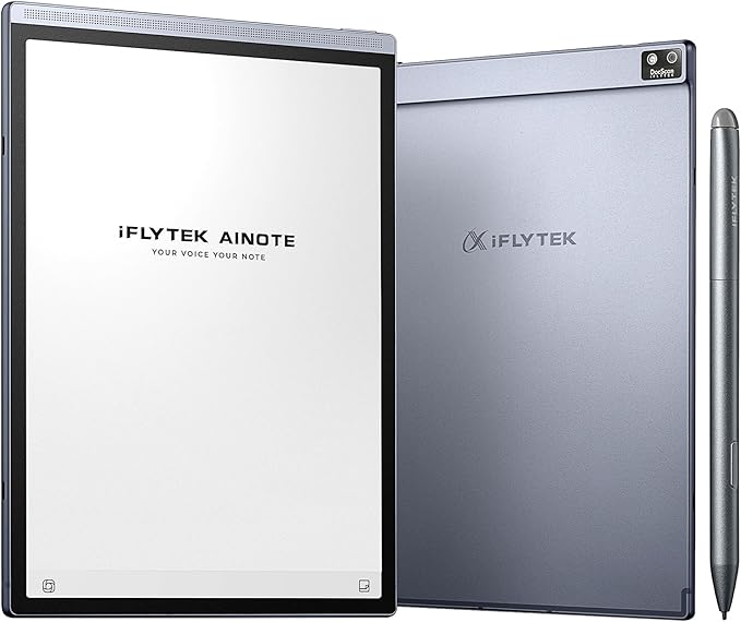 iFLYTEK AINOTE Air 2 Bundle – 8.2" E Ink AI Note-taking Tablet with Stylus, 4096 Pressure Levels, Digital Notebook with Voice-to-Text Transcription, Multi-languages Support, Ideal for Meetings & Study