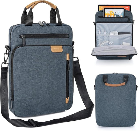 13.3-14 Inch Laptop Sleeve Bag, Padded Carrying Case for MacBook Pro M3/M2 14" /13", MacBook Air 13.6" M3/M2 2024/2022, Surface Pro AI PC/9/8 13",Protective Bag with Accessory Pocket, Blue