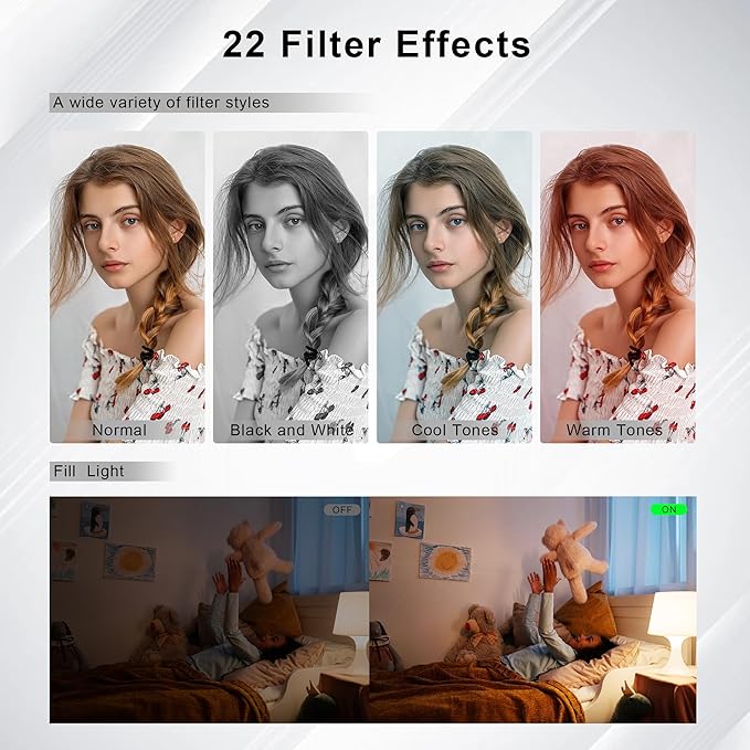 Digital Camera, FHD 1080P 48MP Kids Camera, Autofocus Point and Shoot Digital Cameras with 32GB Card, 16X Zoom Anti-Shake, Compact Small Camera with 1500mAH Built-in Batteries for Boys Girls Kids