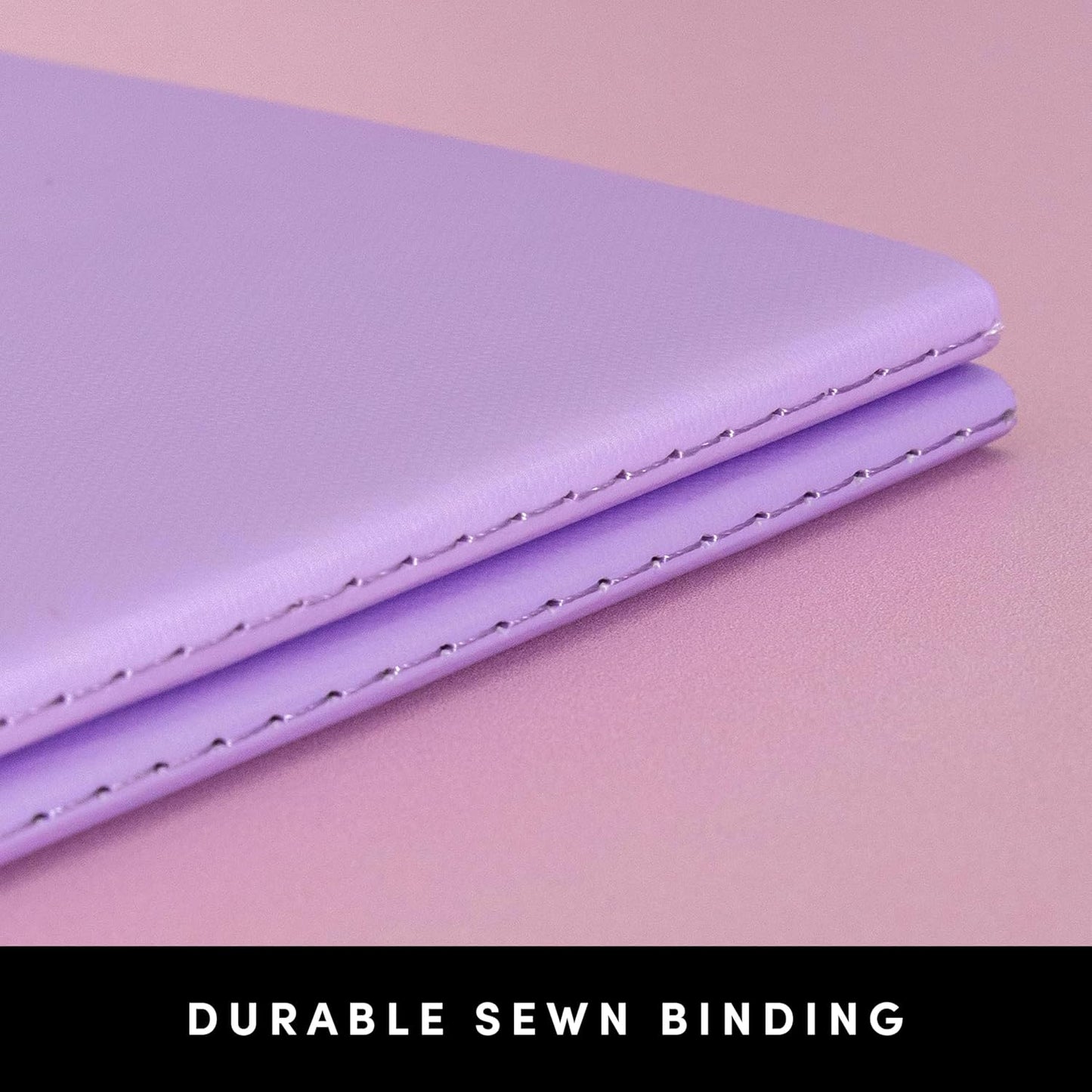 PAPERAGE Soft Cover Blank Journal Notebook, 2 Pack, (Lavender), 100 Pages, Large 7.5 inches x 9.5 inches, Ideal for Sketch Book, Note Taking & Travel Journal