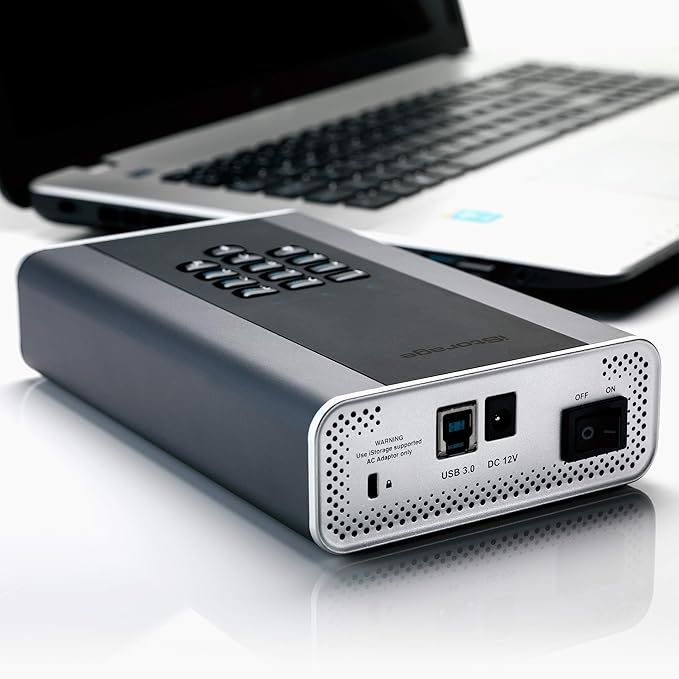 iStorage diskAshur DT2 256-bit 1TB | FIPS Level 3 Certified | Secure encrypted Desktop Hard Drive | Password Protected
