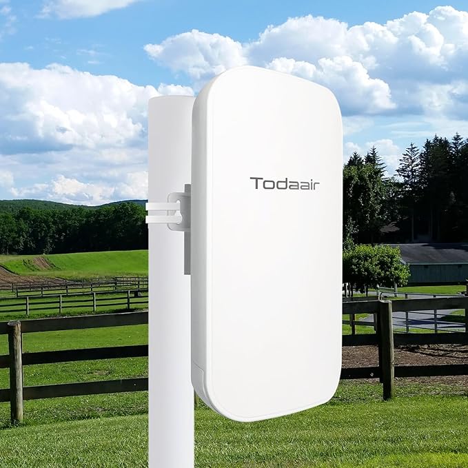 Outdoor WiFi Extender，WiFi Booster | AI Watchdog | Repeater&AP Mode｜IP65 Weatherproof | Up to 1200Mbps Dual Band WiFi Repeater | Covers Up to Least 3440 Sq. ft and 30 Devices