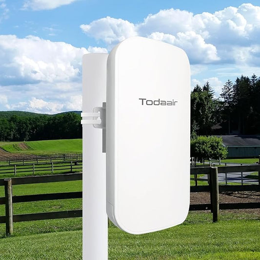 Outdoor WiFi Extender，WiFi Booster | AI Watchdog | Repeater&AP Mode｜IP65 Weatherproof | Up to 1200Mbps Dual Band WiFi Repeater | Covers Up to Least 3440 Sq. ft and 30 Devices