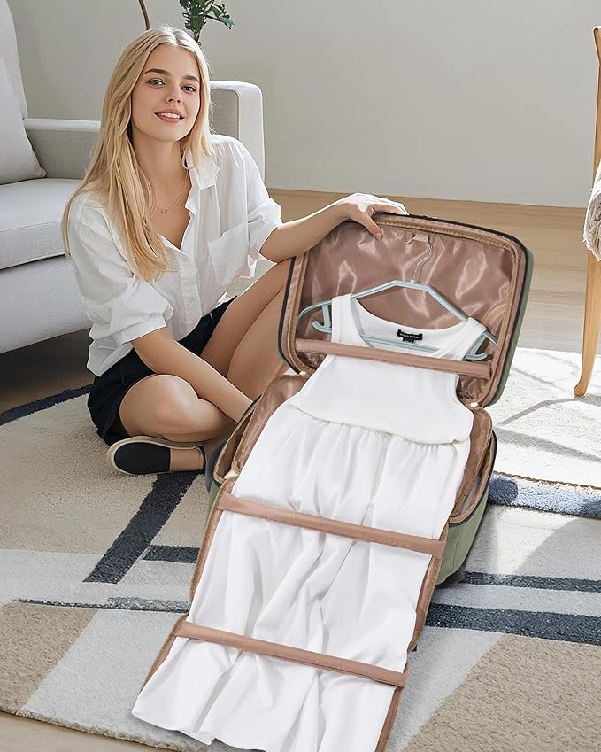 LOVEVOOK Travel Backpack for Women Men with Garment Bag, 40L Carry on Backpack as TSA Personal Item Flight Approved, Luggage Daypack Fits 17.3" Laptop, Overnight Business Weekender Travel Essential