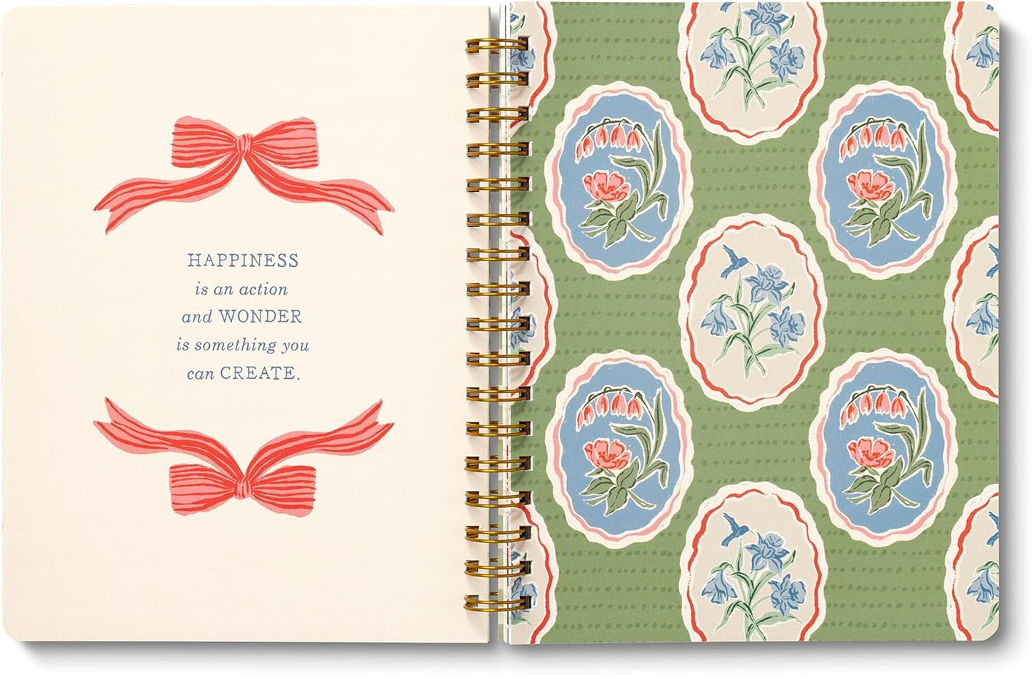 Compendium Spiral Notebook — Joy Is Handmade. — A Designer Spiral Notebook with 192 Lined Pages, College Ruled, 7.0" W x 9.25" H