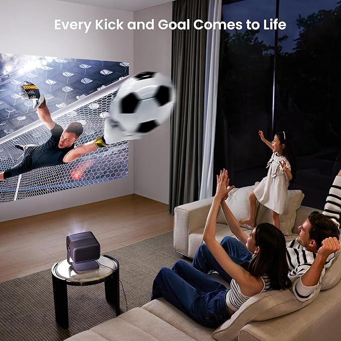 JMGO N1 Ultra 4K Triple Laser Projector, 360° Freestyle Gimbal, Blu-Ray 3D, 1900 ISO Lumen, HDR 10, Android TV 11, 10W*2 Dynaudio Speakers, Instant Keystone Correction, Smart & Portable Theater