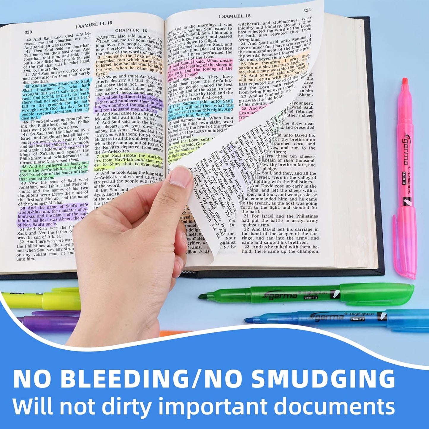 Assorted Colors Fluorescent Highlighters, 36 Pack, Chisel Tip Colored Highlighter Bulk, Quickly Drying, Perfect for Students Kids Adults Classroom, School, Office, Bible Study