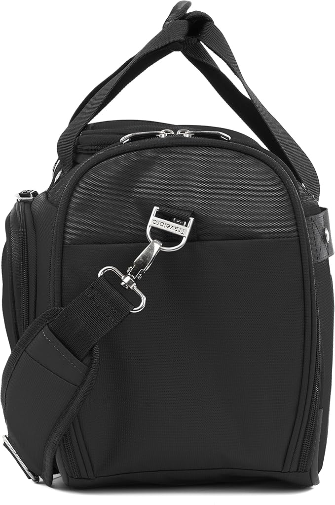 Travelpro Maxlite 5 Softside 2pc Set Expandable Carry On Luggage with 4 Spinner Wheels/Soft Underseat Tote, Lightweight Suitcase, Men and Women, Black