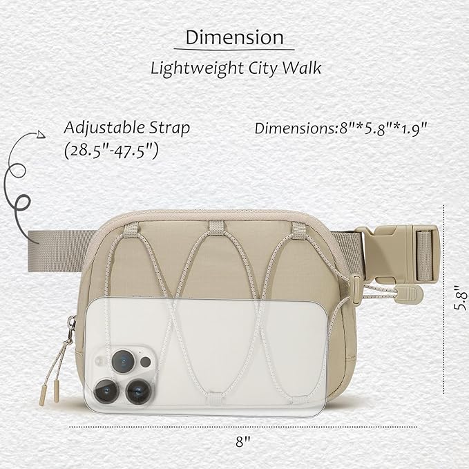 MAXTOP Small Crossbody Bags for Women Belt Bag Fanny Pack with Adjustable Strap