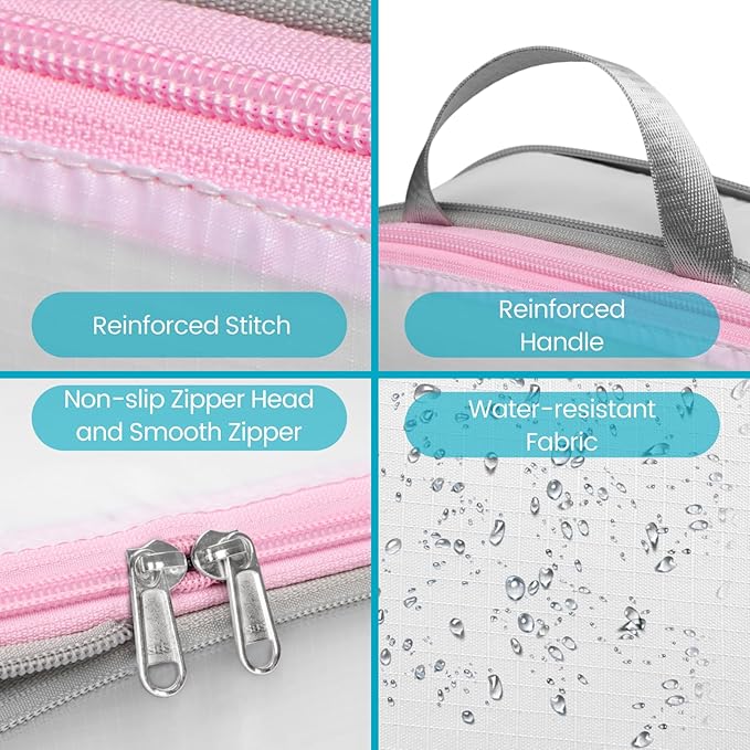 Cambond Compression Packing Cubes for Travel Women - Travel Bags Luggage Organizers Travel Essentials Compression Cubes for Travel Carry on Suitcases Organizer