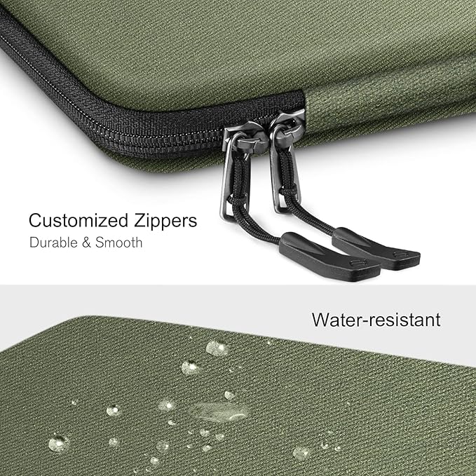 FINPAC Hard Laptop Sleeve Case for 13 inch MacBook Air M4 2025 M3 2024, 14 inch MacBook Pro M4/M3/M2/M1 A2918 A2992 A2779 A2442, 13'' Air/Pro, Waterproof Case for Dell, Surface Laptop, HP, Acer, Olive