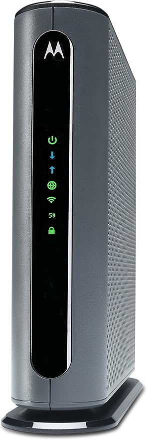 Motorola MG7700 Modem WiFi Router Combo with Power Boost | Approved by Comcast Xfinity, Cox and Spectrum | for Cable Plans Up to 800 Mbps | DOCSIS 3.0 + Gigabit Router