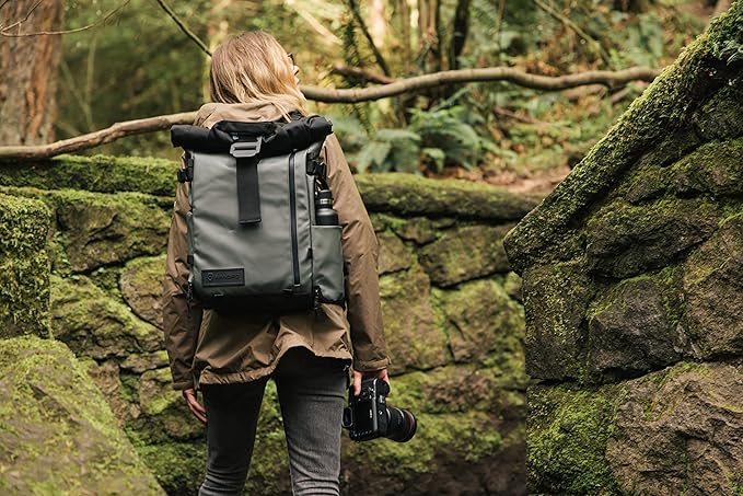 WANDRD PRVKE 31L, V3 Photography Bundle: Weather-Resistant Travel & Camera Backpack with Laptop Sleeve, Quick Side Access, Clamshell Opening – Ideal Photography & Travel Bag (Wastach Green)