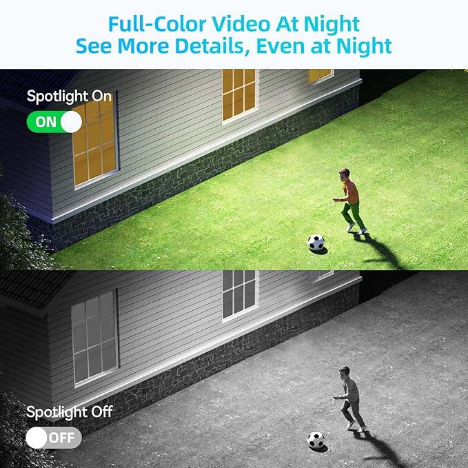 Solar Wireless Security Cameras with 10" Monitor Outdoor WiFi Security Cameras System for Home Security with 64G Card NVR Kits 360° Color Night Vision, 2-Way Audio, Expandable 10CH