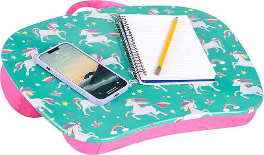 LAPGEAR MyStyle Portable Lap Desk with Cushion - Unicorn - Fits up to 15.6 Inch Laptops - Style No. 45357