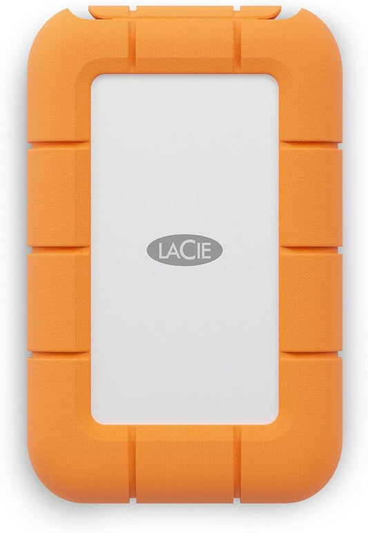 LaCie Rugged Mini SSD 4TB Solid State Drive - USB 3.2 Gen 2x2, speeds up to 2000MB/s, Compatible with PC, Mac, and iPad (STMF4000400)
