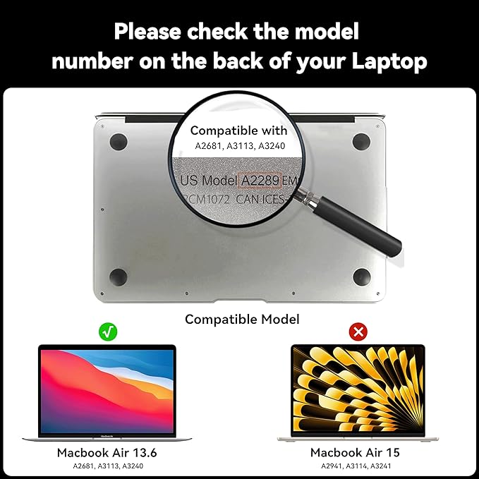 IPROKKO 360° Privacy Screen Macbook Air 13.6/13 Inch (2022-2025, M2, M3, M4),Matte Anti Glare Blue Light 13.6" Mac Scratch Resistant Laptop Screen Protector Filter