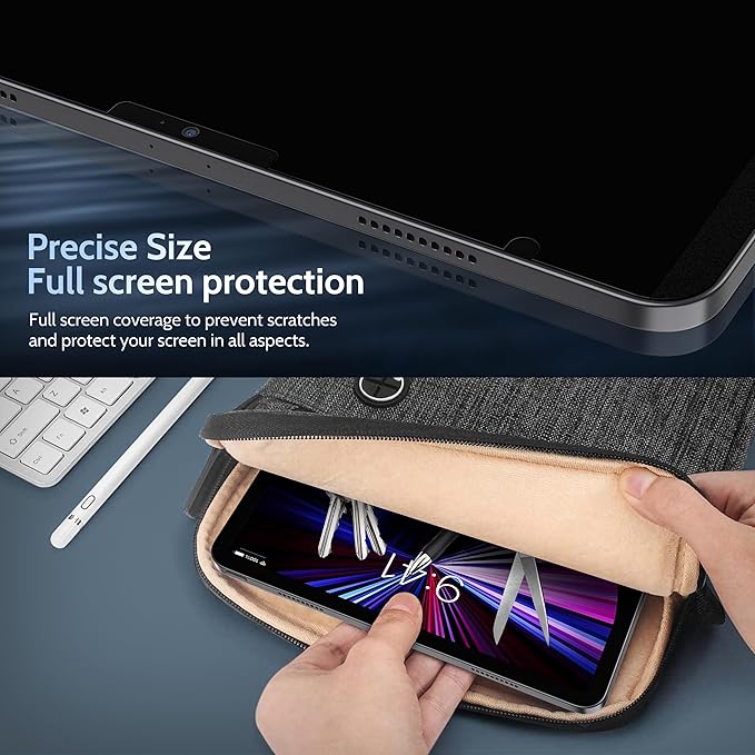 4 Way Magnetic Privacy Screen Protector for iPad Pro 12.9 Inch 2018 2020 2021 2022, Removable 360 Degree Spy Private Black Security Screen Filter, Easy Install Anti Blue Light Glare