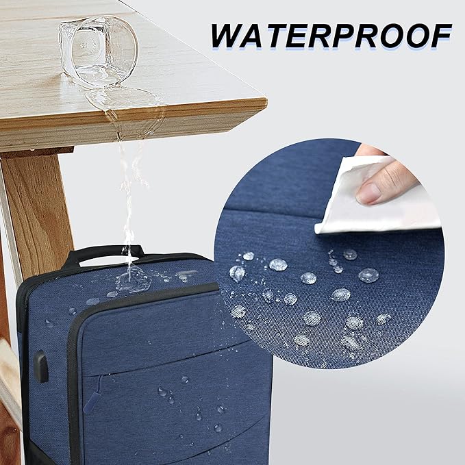 ZINZ Slim & Expandable Laptop Backpack 15 15.6 16 Inch Sleeve with USB Port, Spill-Resistant Notebooks Bag Case for Most 14-16 Inch MacBooks Surface-Books Dell HP Lenovo Asus Computers,B01L01