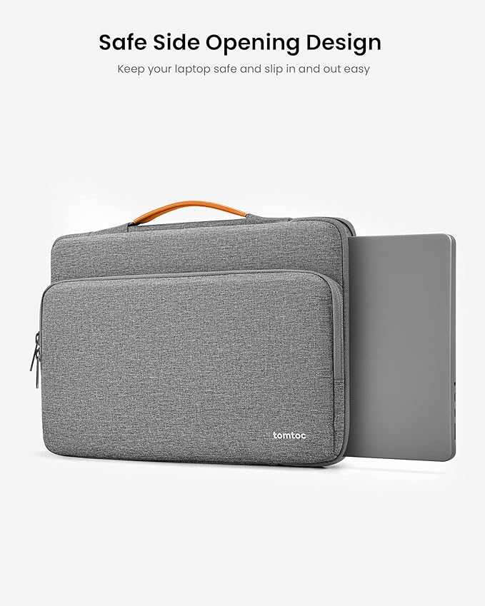 tomtoc 360 Protective Laptop Carrying Case Compatible with 14-inch MacBook Pro M5/M4/M3/M2/M1 Pro/Max 2025-2021, 12.9-13 Inch iPad Pro/Air, Water-Resistant MacBook Accessory Bag Sleeve