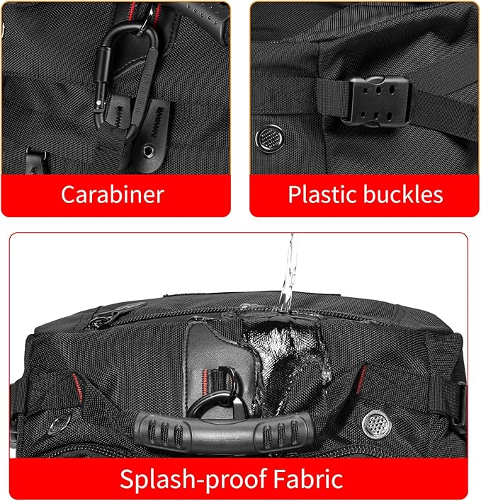 Travel Backpack Carry On Backpack Durable Convertible Duffle Bag Fit for 15.6 Inch Laptop for Men and Women hiking airplane shoes bag extendable three way uses multiple