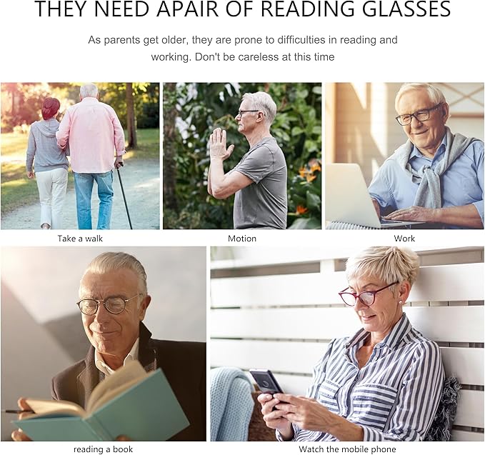 Przene 4 Pack Blue Light Blocking Reading Glasses,Readers for Women and Men with Spring Hinge