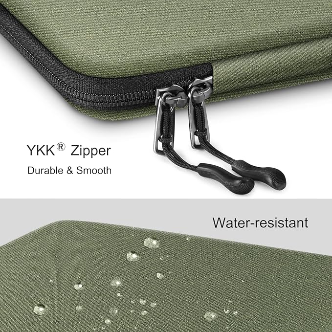FINPAC Hard Laptop Sleeve Case for 15.3 inch MacBook Air M4 M3 M2 2025 2024, 16.2 inch MacBook Pro M4/M3/M2/M1 Pro/Max A2991 A2780 A2485 A2141, Waterproof Case for Surface Laptop/Book, Olive
