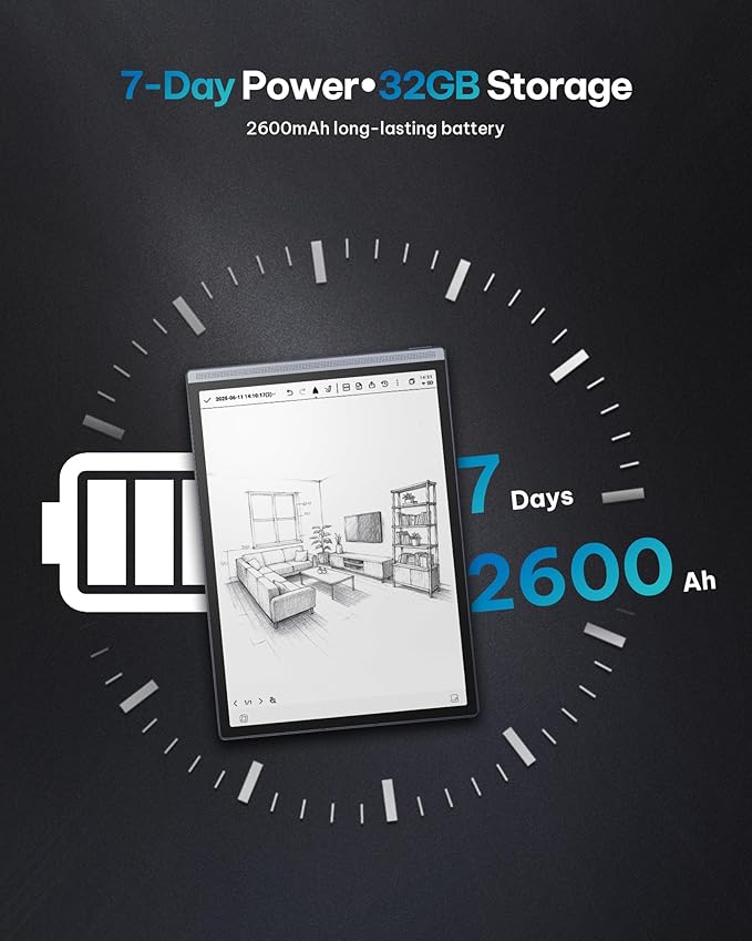 iFLYTEK AINOTE Air 2 AI Paper Tablet Writing Tablet, 8.2-inch Digital Notebook with Pen, Voice-to-Text Transcription, Multi-Languages Chatgpt Support