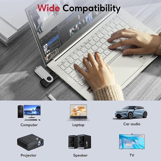 AreTop USB 256MB Bulk Flash Drives 50 Pack, USB2.0 Swivel Thumb Drives Flash Drives Memory Stick Jump Drive USB Pendrive (50 Pack 256MB)