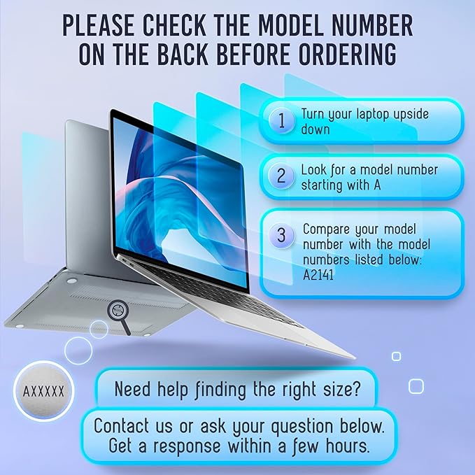 VINTEZ Magnetic Blue Light Screen Protector Compatible With MacBook Pro 16" 2019, 2020 Anti Blue Light Blocking Filter for Laptop