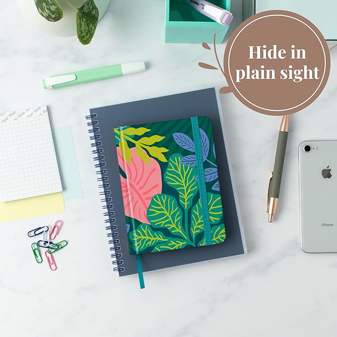 Rileys & Co. Tropical Paradise Compact Password Book - Alphabetically Tabbed, Handy Password Keeper, Perfect for Seniors, Safe Notebook for Internet Logins, Websites, Usernames (6 x 5 Inches)