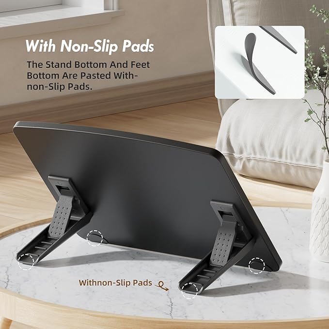 Extra Large Tablet Stand Adjustable Digital Drawing Tablet Holder Desktop Foldable Compatible with iPad,Fire HD,Galaxy Tab,Surface Pro,Graphics Tablet and More,Fit 7-23.8 inch