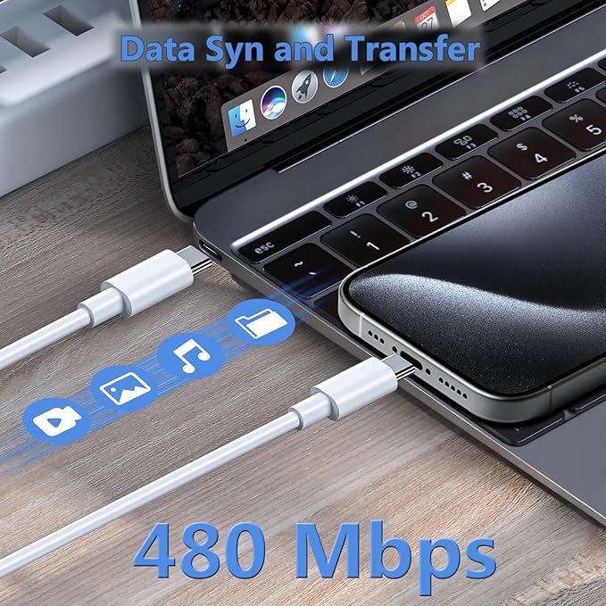 10FT for iPhone 16 15 Charger Fast Charging, Long USB C to C Charger Cord with 20W Type C Phone Fast Charging Block for iPhone 16/16 Pro/16 Pro max/16 Plus, iPhone 15/15 Pro/15 Pro max/15,iPad, 1Pack