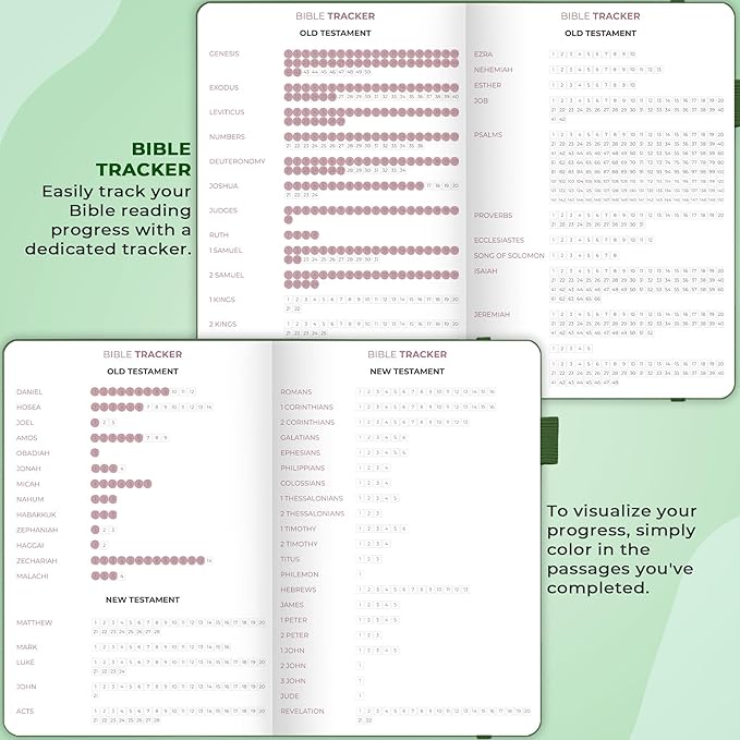Clever Fox Bible Study Journal Large – Church Notes Notebook – Note Taking & Journaling Kit – Faith Based Religious Accessories, 7x10” (Forest Green)