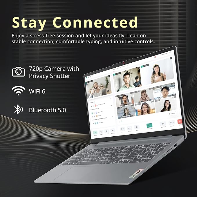 Lenovo IdeaPad Slim 3 15.6" FHD Anti-Glare Laptop, Intel i3-N305, 8GB LPDDR5, 1.16TB Storage(1TB SSD+160GB Docking Station Set), Num Pad, HD Camera, Dolby Audio, WiFi 6, Win 11, Grey