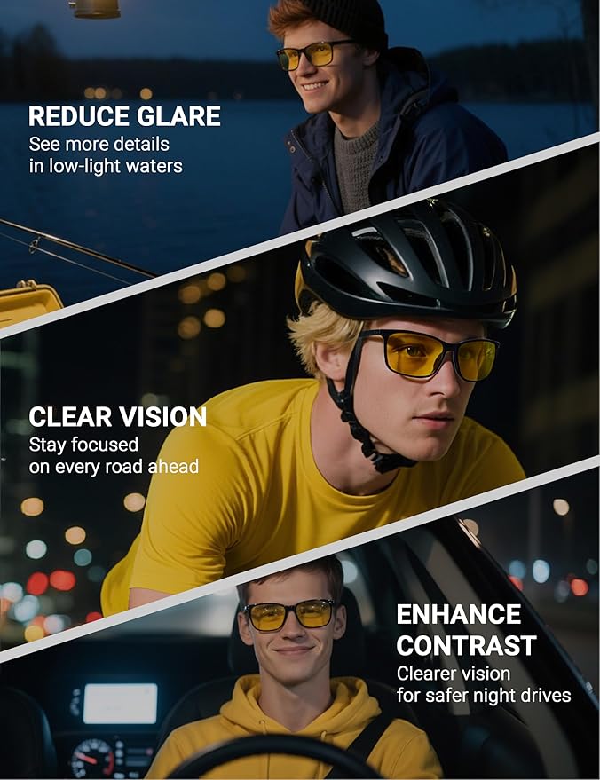 TIJN Sleep Glasses for 99.9% Blue Green Light Blocking Dual AR Coatings Red Lens for Computer Gaming Reduce Eyestrain, TR90