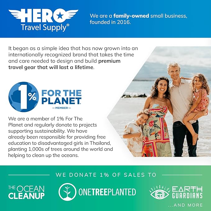 HERO Neck Wallet, RFID Blocking Passport Holder, Easy to Conceal Travel Pouch