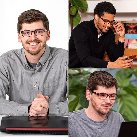 Readerest Blue Light Blocking Glasses – Computer Eyewear, UV Protection, Eye Strain & Glare Reduction, Lightweight Frame