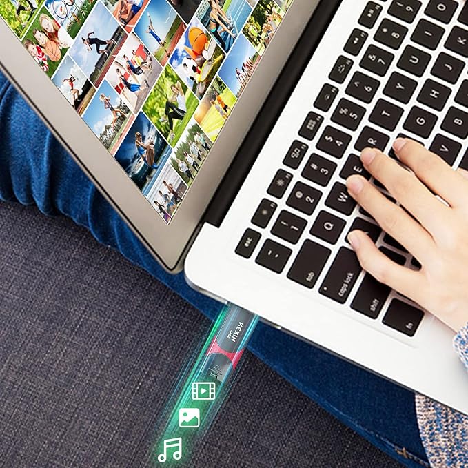 KEXIN Flash Drive 64GB Thumb Drive 5 Pack 64 GB USB Flash Drive USB 2.0 Memory Stick 64G Thumb Drives Jump Drive Data Storage (64GB, 5 Mixed Colors)